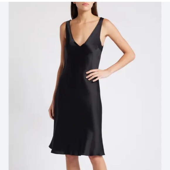 & Other Stories Dresses & Skirts - & Other Stories Black Satin Midi Dress Size 6